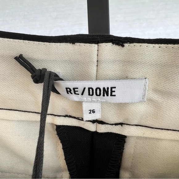 Re/Done Skinnny Boot Trouser Black 26 NWT Classic Spring Minimalist Contemporary - Picture 3 of 6